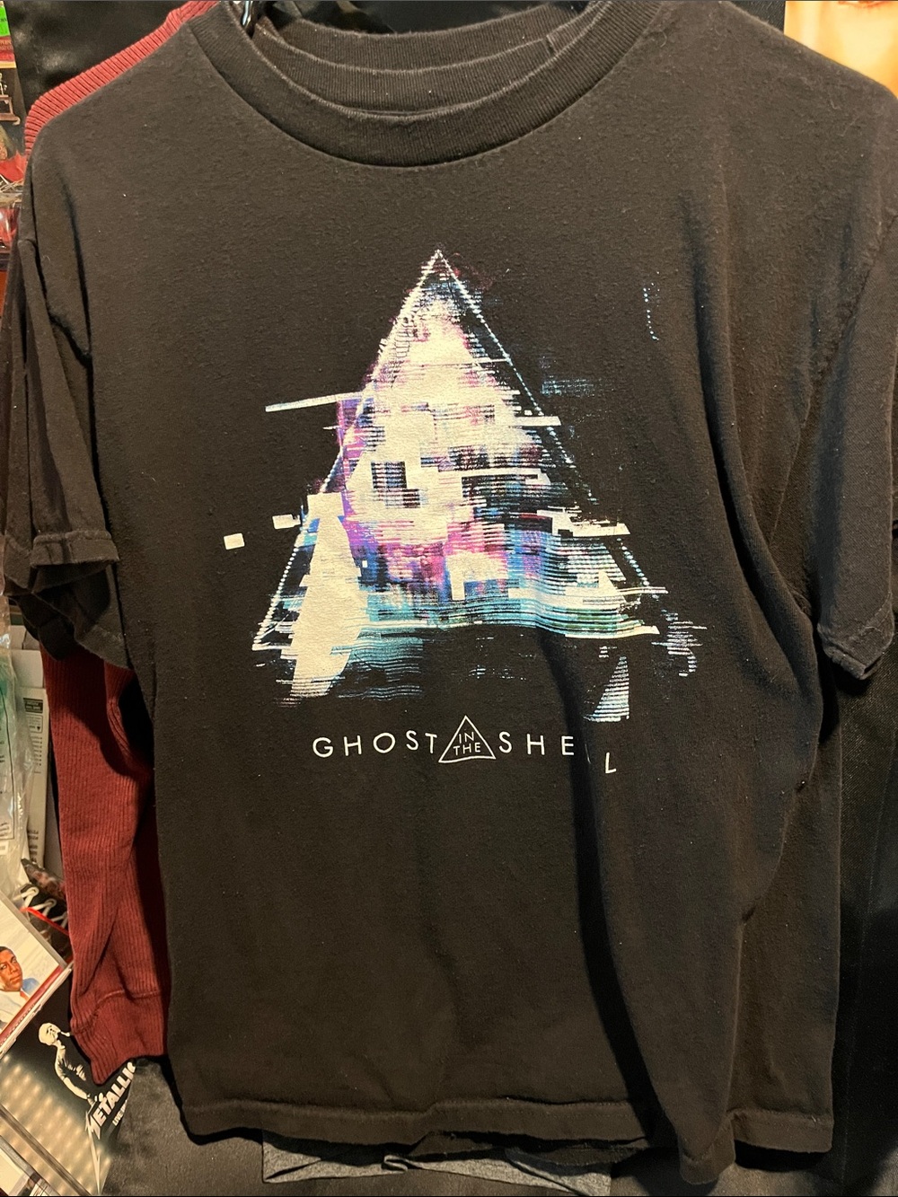 Ripple Junction Black Ghost in the Shell Graphic Tee